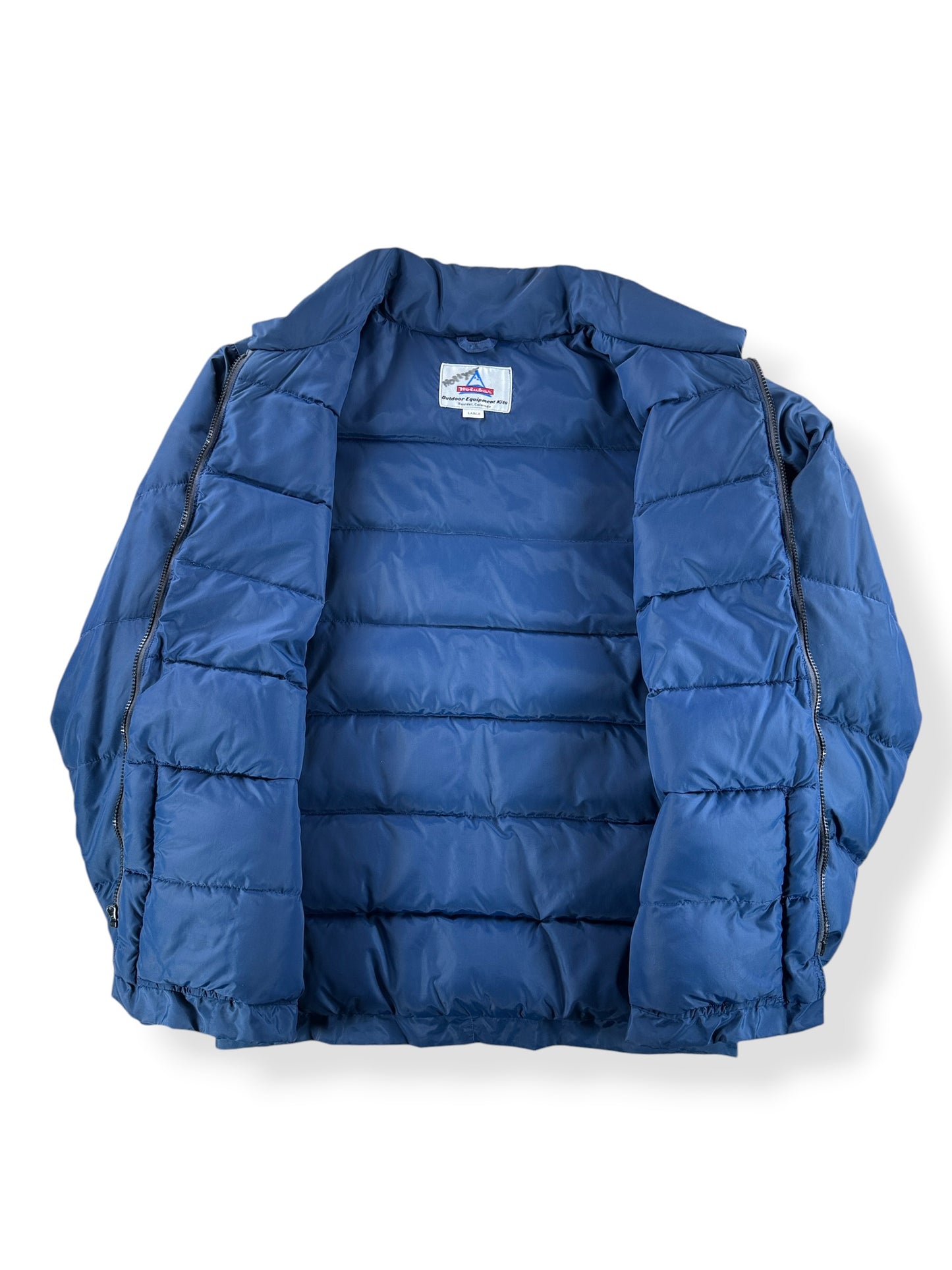 Inside of Vintage Holubar Puffer Jacket SZ L