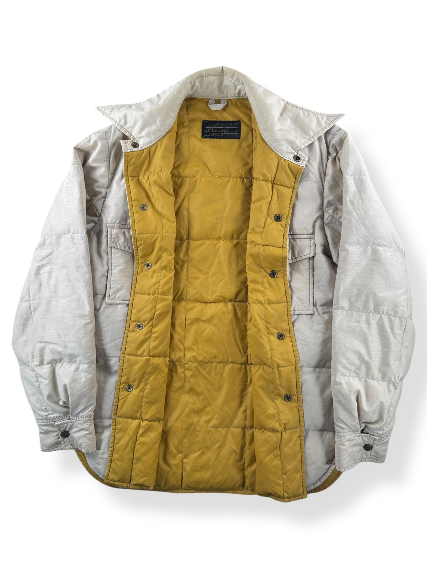 Inside of Vintage Eddie Bauer Down Shacket SZ L