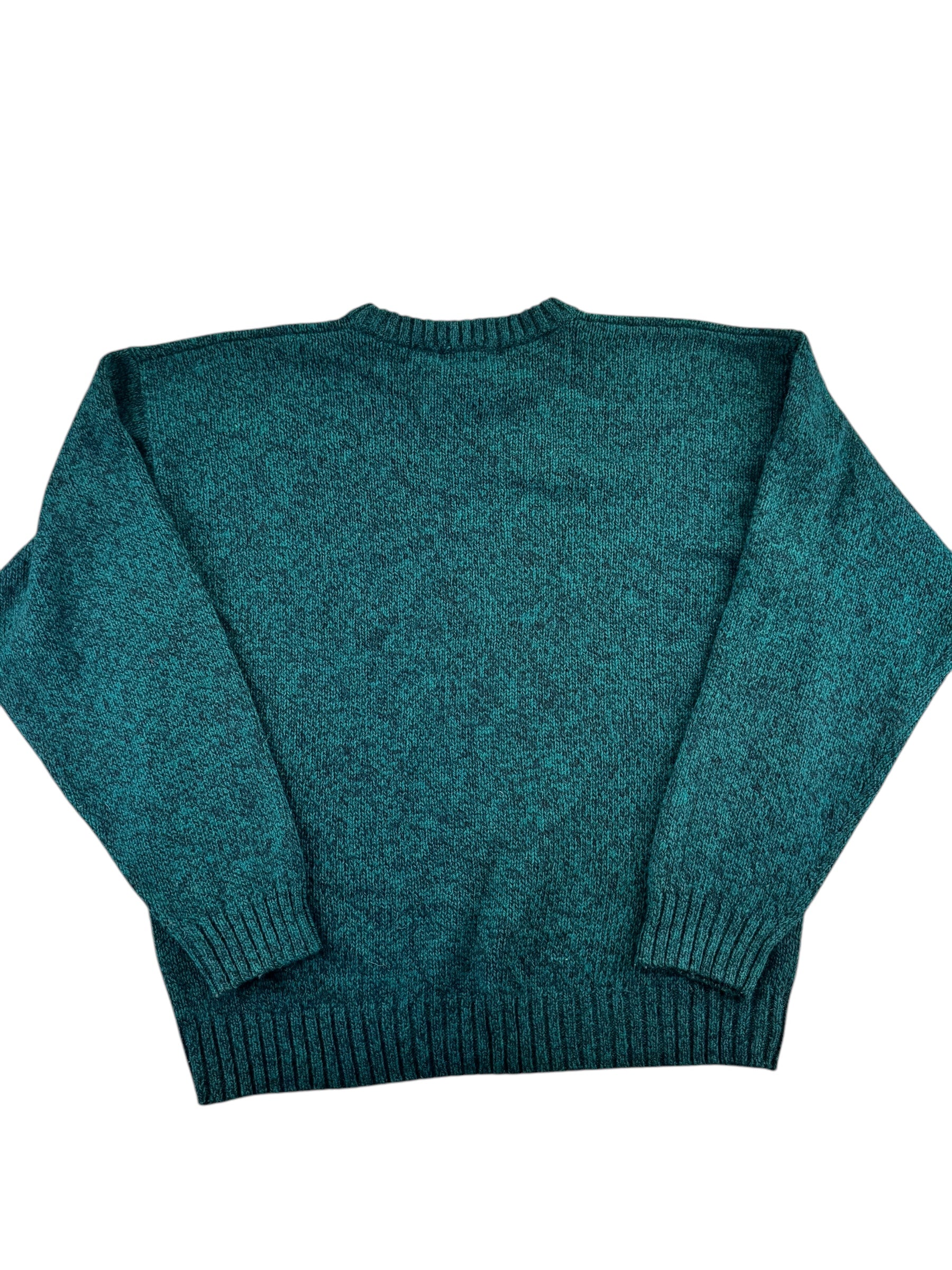 Back view of Eddie Bauer Green/Black Sweater XLT