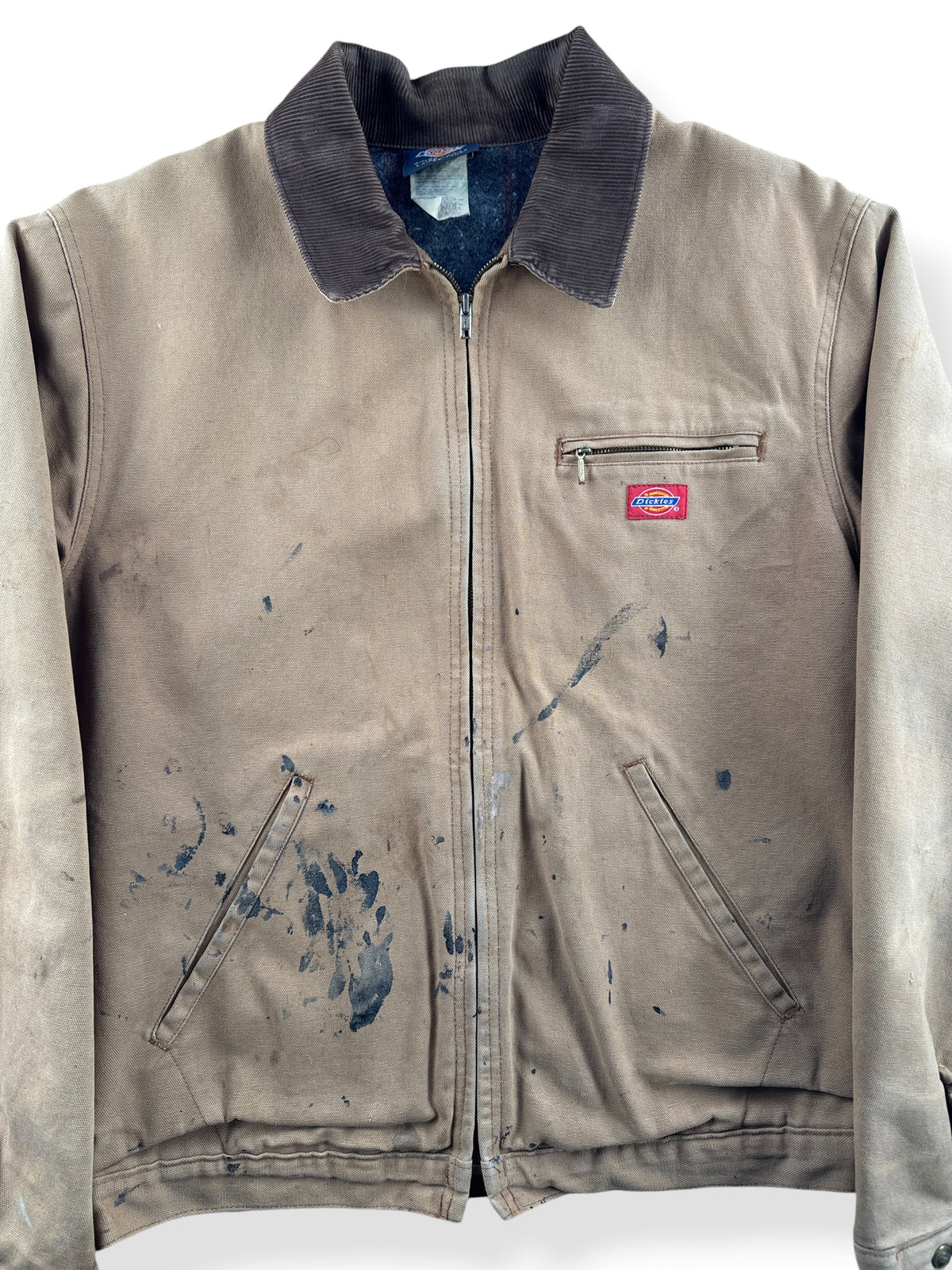Close-up of Vintage 1990s Dickies Detroit Style Workwear Jacket L