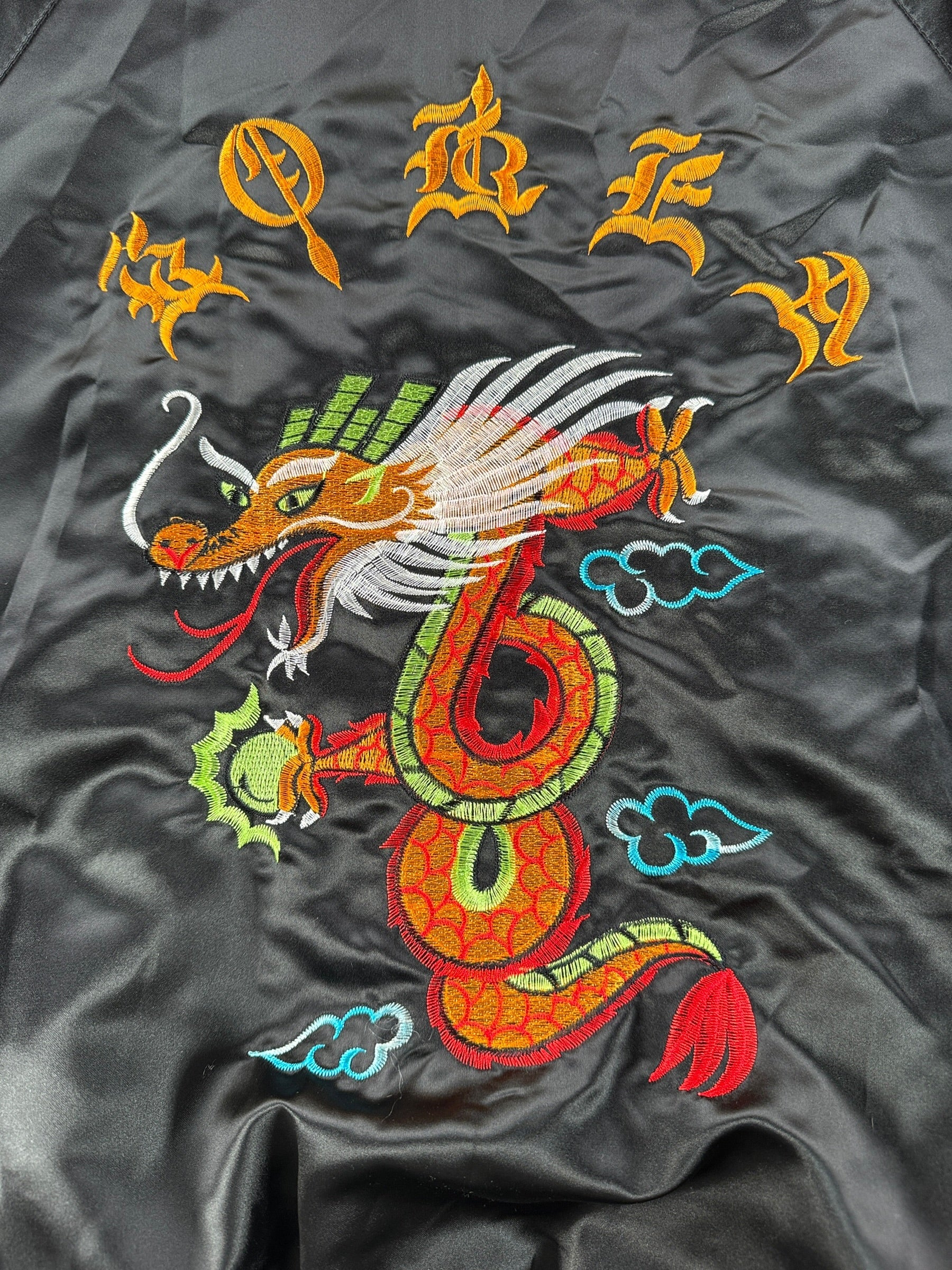Back Design on Vintage Korea Souvenir Jacket SZ L