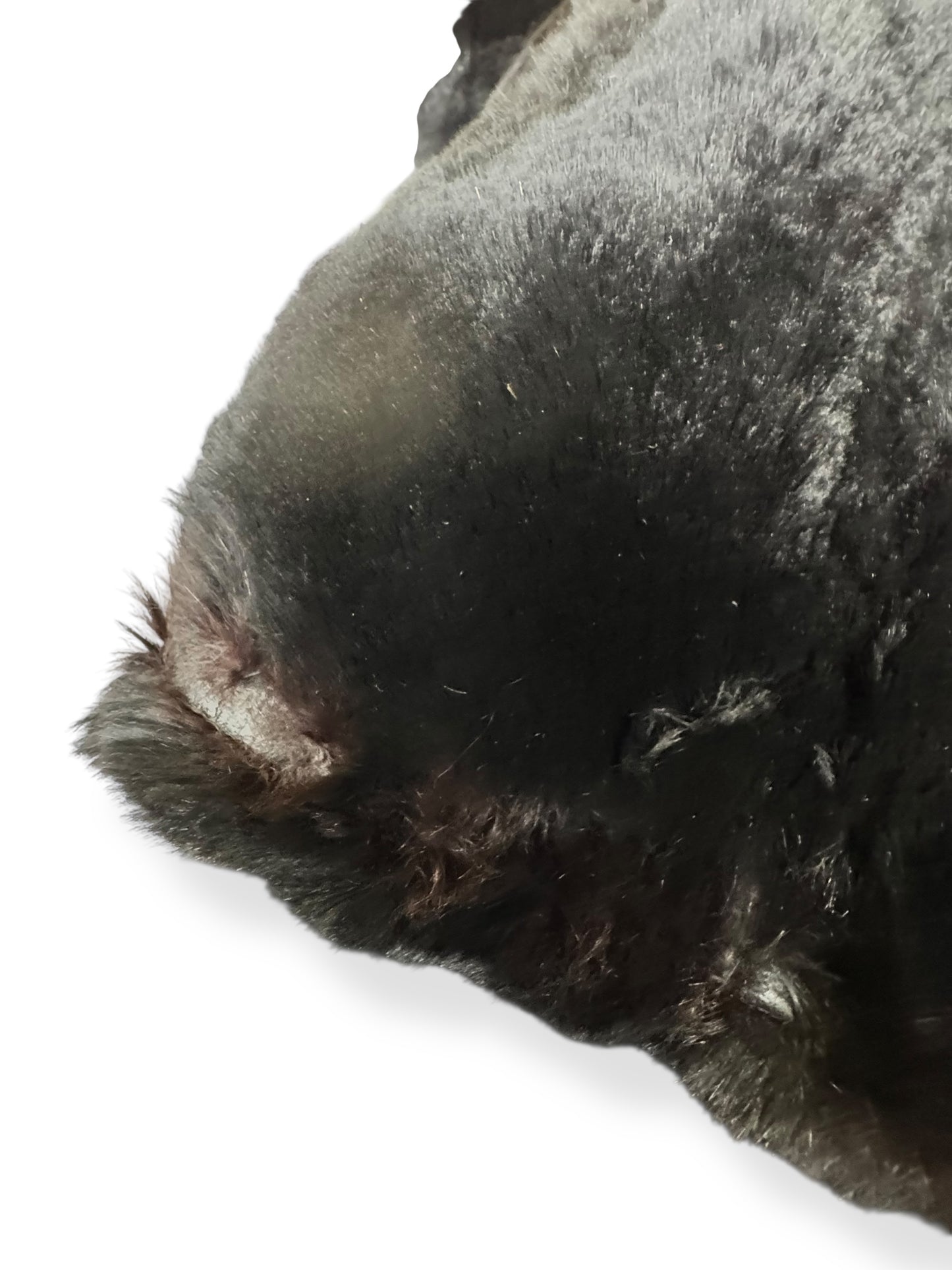 Scuff at the cuff 1940s Black Mink Coat M-L