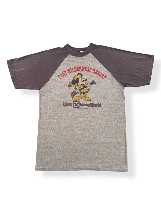 Front of Vintage 1970’s Fort Wilderness Resort Mickey Mouse Tee SZ XL (Fits M)