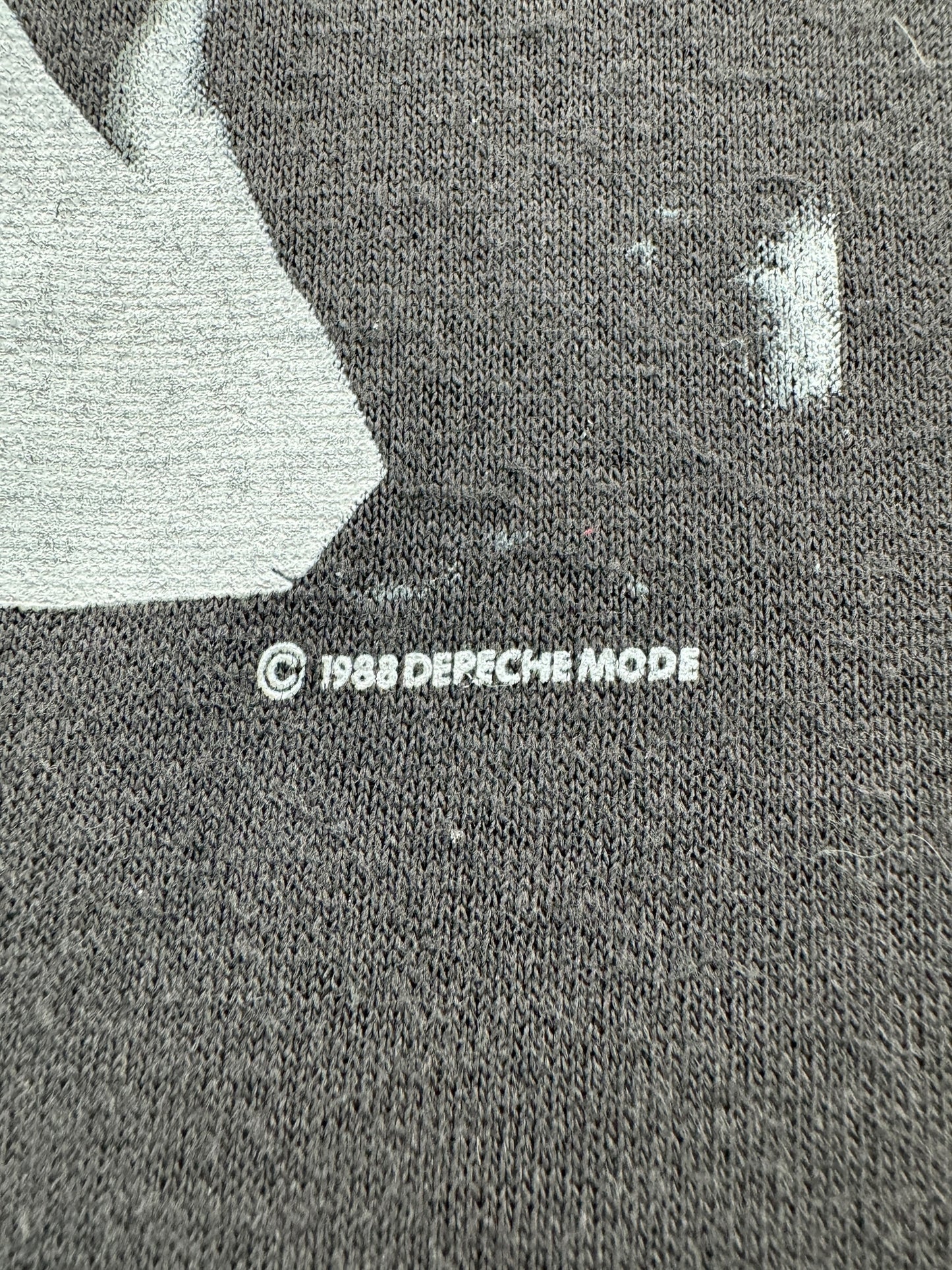 Trademark on Vintage 1988 Depeche Mode Tee SZ M