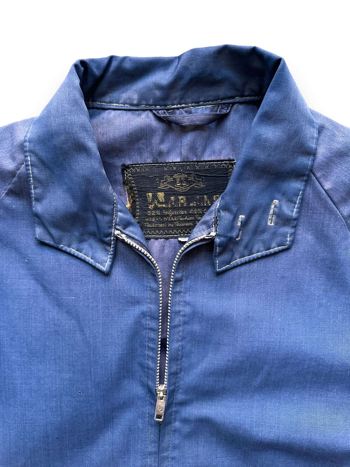 tag on Vintage Navy Distressed Light Jacket SZ S