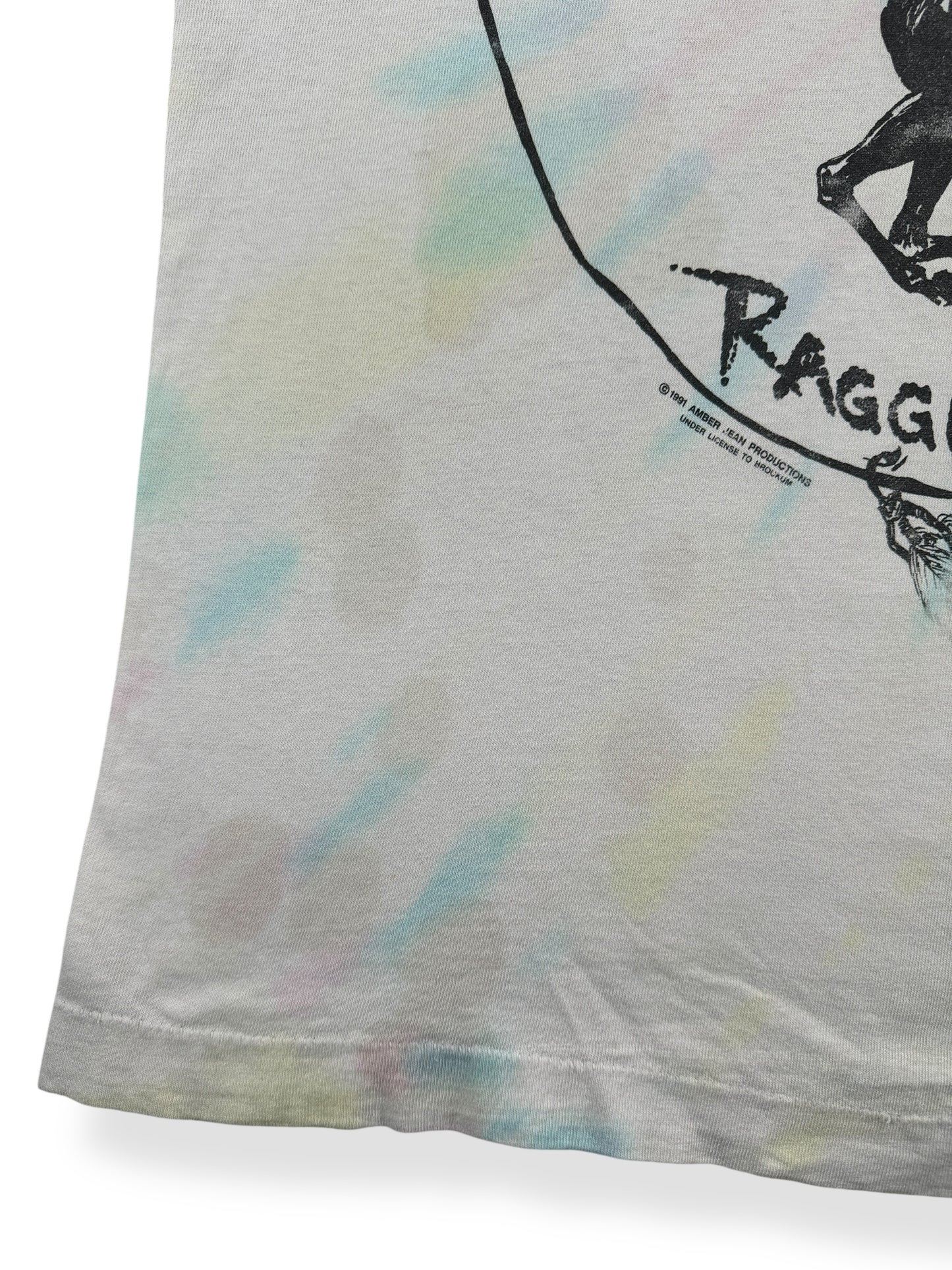 Stains on Vintage Neil Young Ragged Glory Tie Dye Tee SZ XL