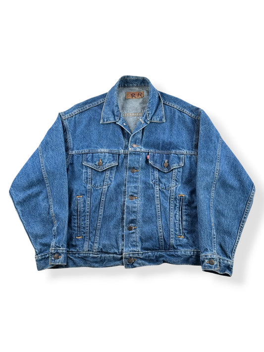 Front of Vintage Levi's Type III Denim Trucker Jacket SZ M