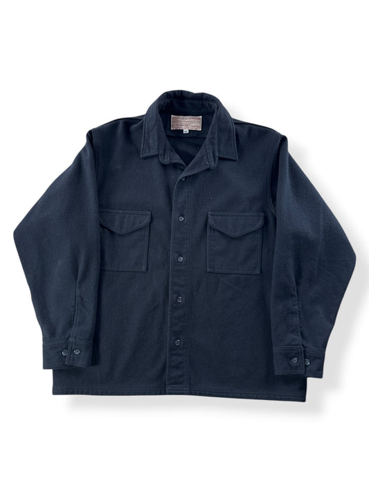 Front of Filson Navy Jac Shirt SZ 46