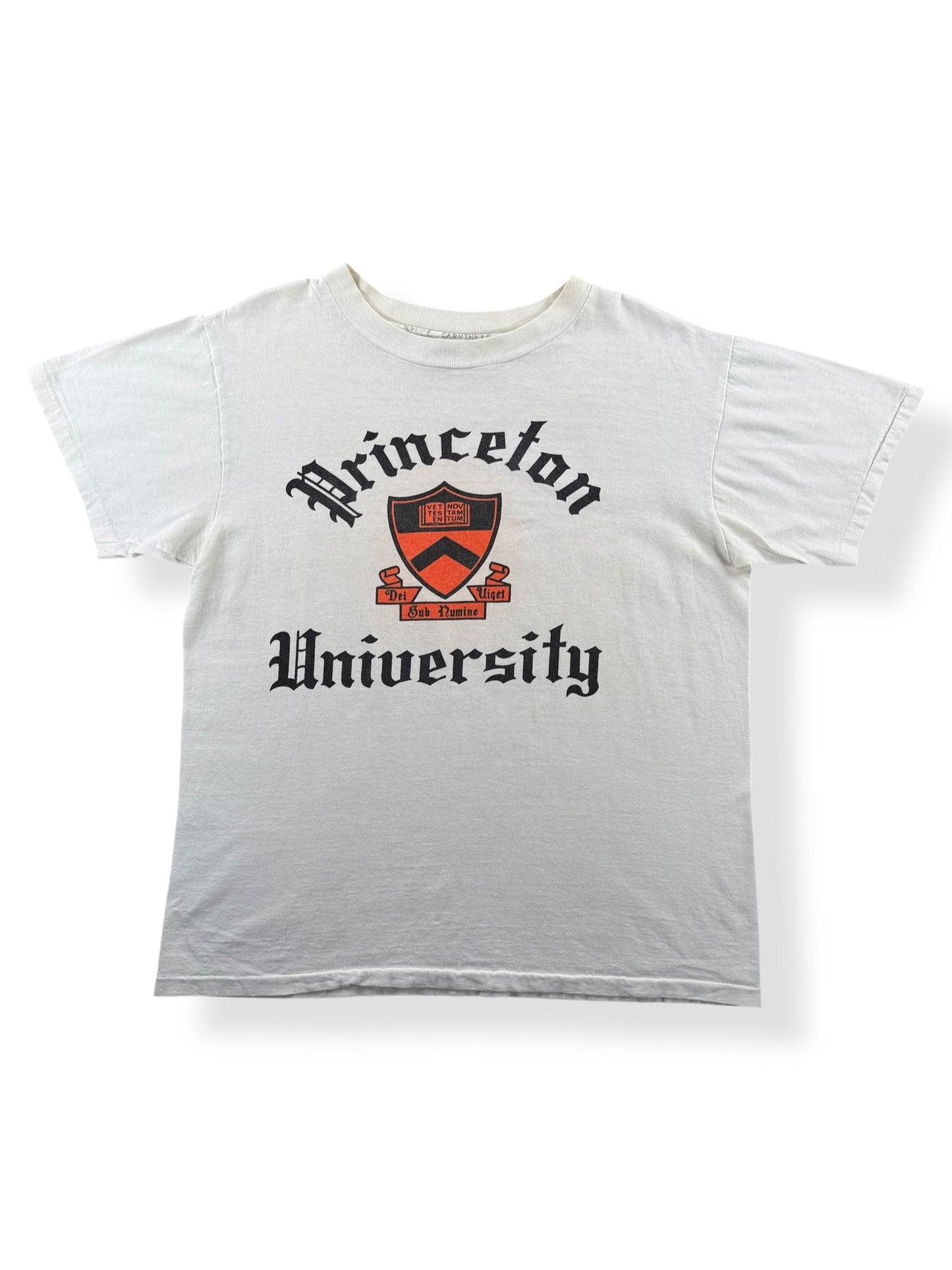 Front of Vintage 80s Princeton University Champion Tee SZ L
