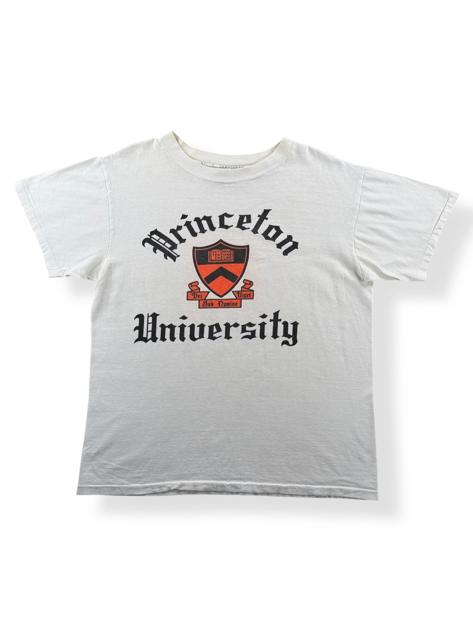 Front of Vintage 80s Princeton University Champion Tee SZ L