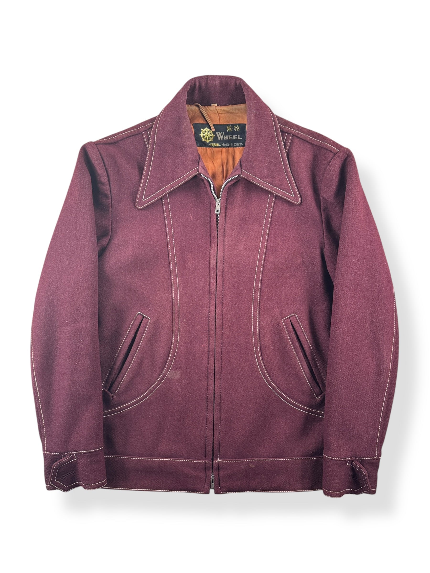 Front of Vintage 50s Wool Ricky Jacket SZ S