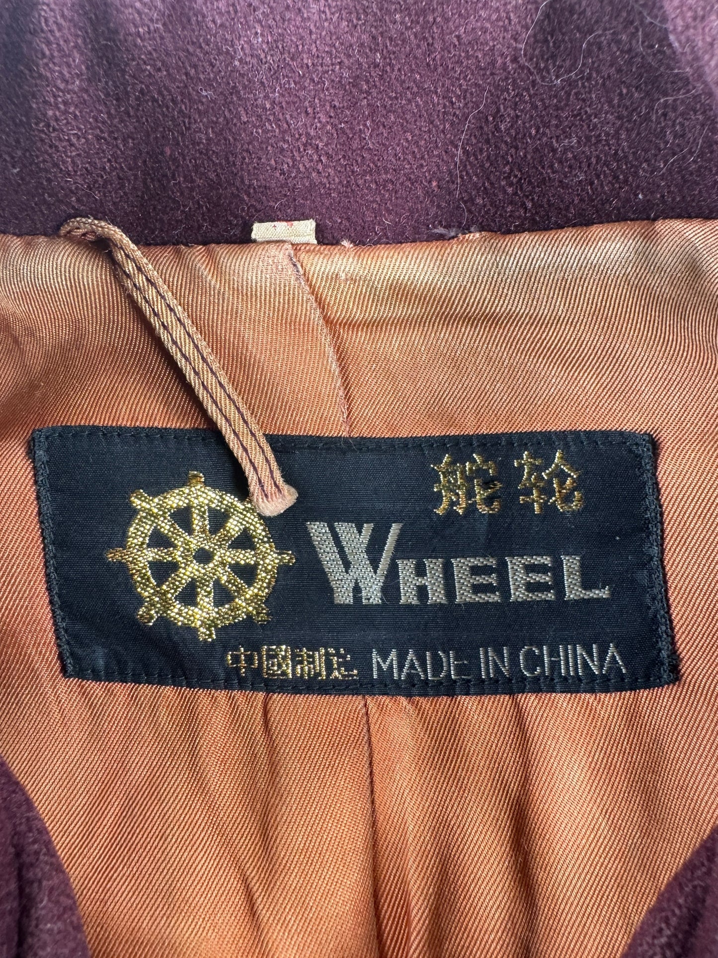 Label on Vintage 50s Wool Ricky Jacket SZ S