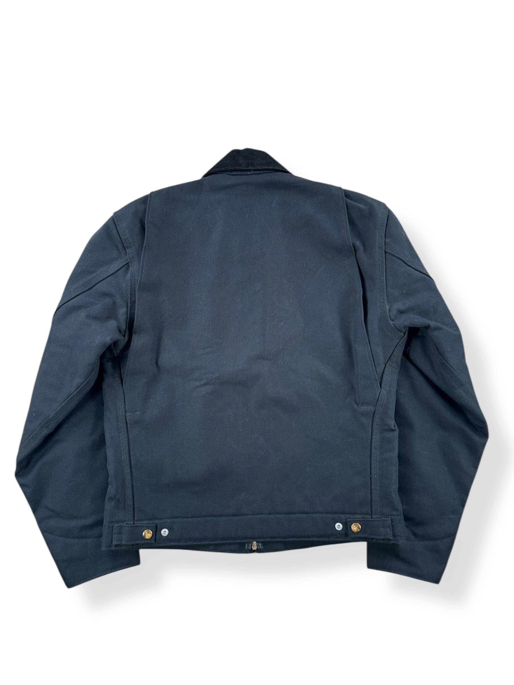 Back of Crispy Black EJB Carhartt Detroit Jacket SZ S