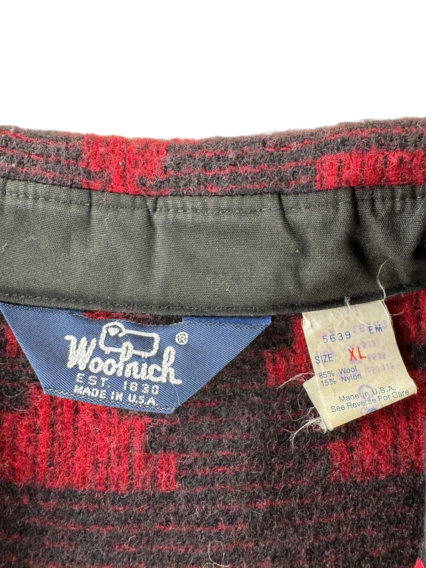Tag on Vintage Woolrich Western Print Wool Flannel SZ XL