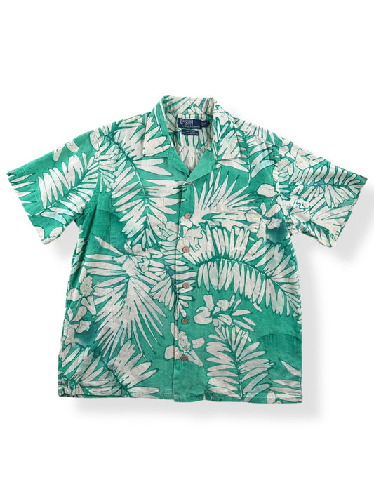 Front of Vintage Polo Aloha Shirt SZ M