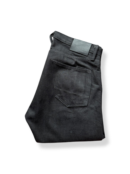 Folded Up Rogue Territory Black Skinny Japanese Selvedge W31