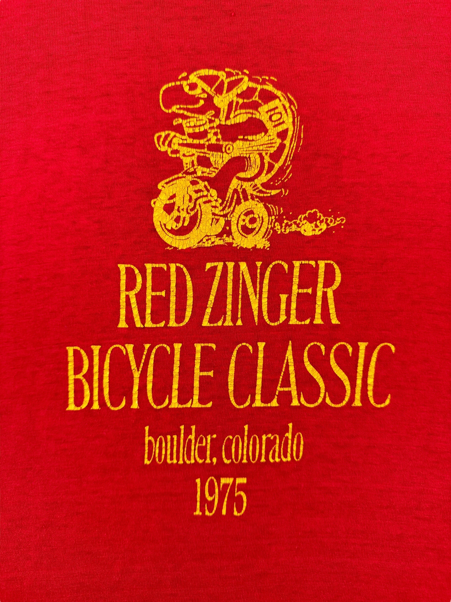 Graphic of Vintage Red Zinger Classic Tee SZ M