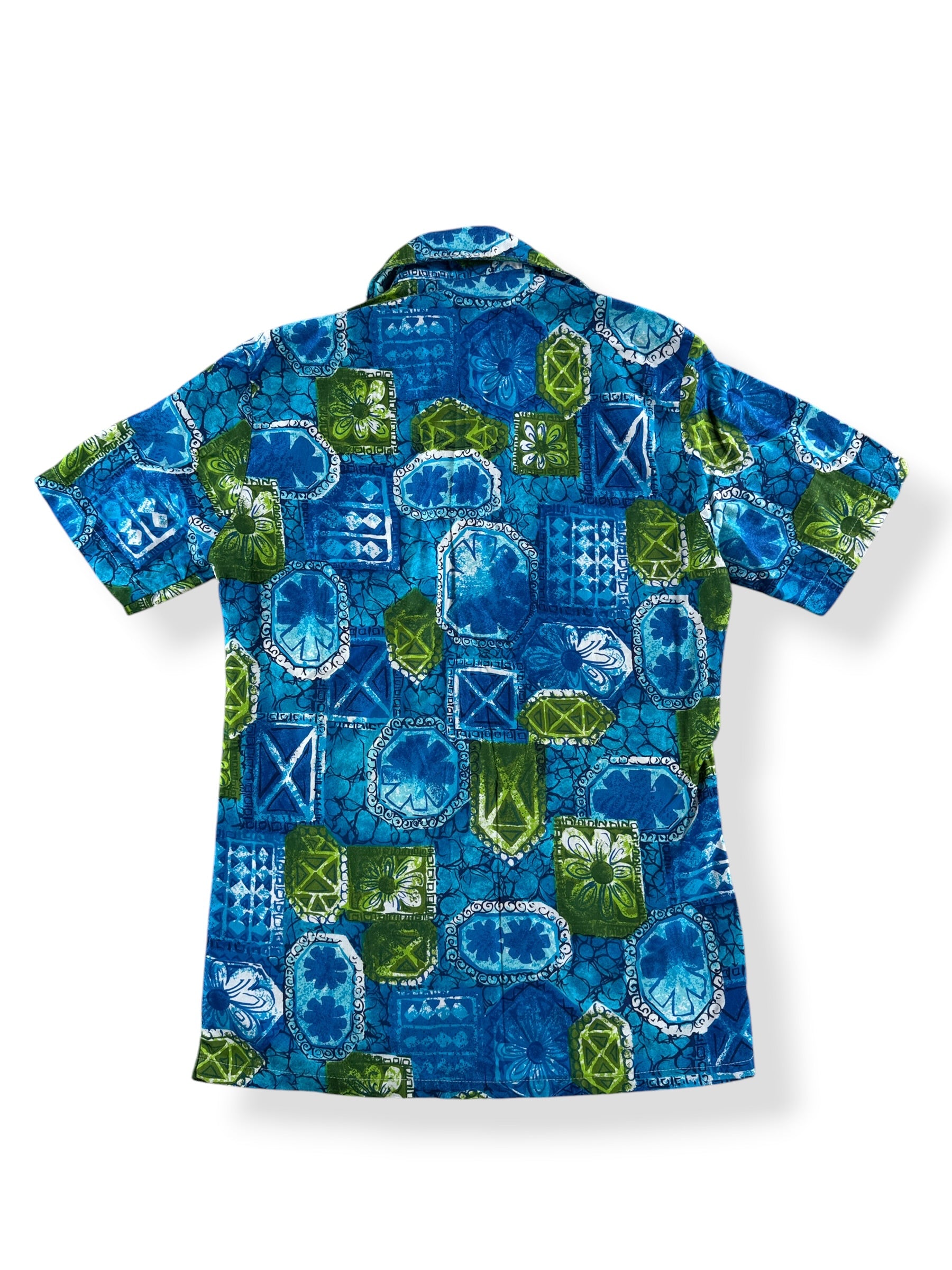 Back of Vintage JC Penney Towncraft Aloha Shirt SZ S (Fits XS)