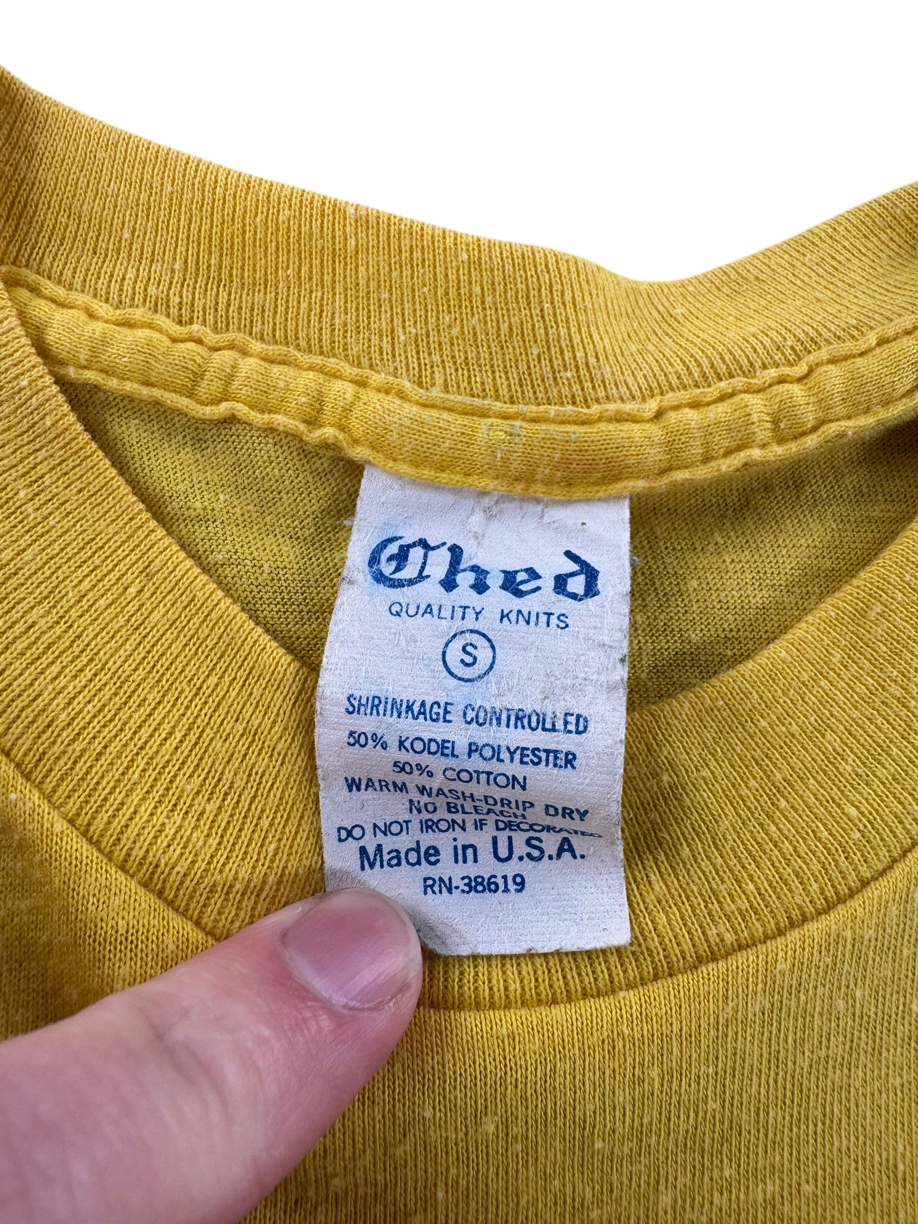 Tag on Vintage Fret House Guitar Shop Tee SZ S (Fits XS)