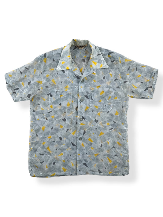 Front of Vintage Myron of California Nylon Beach Shirt SZ M
