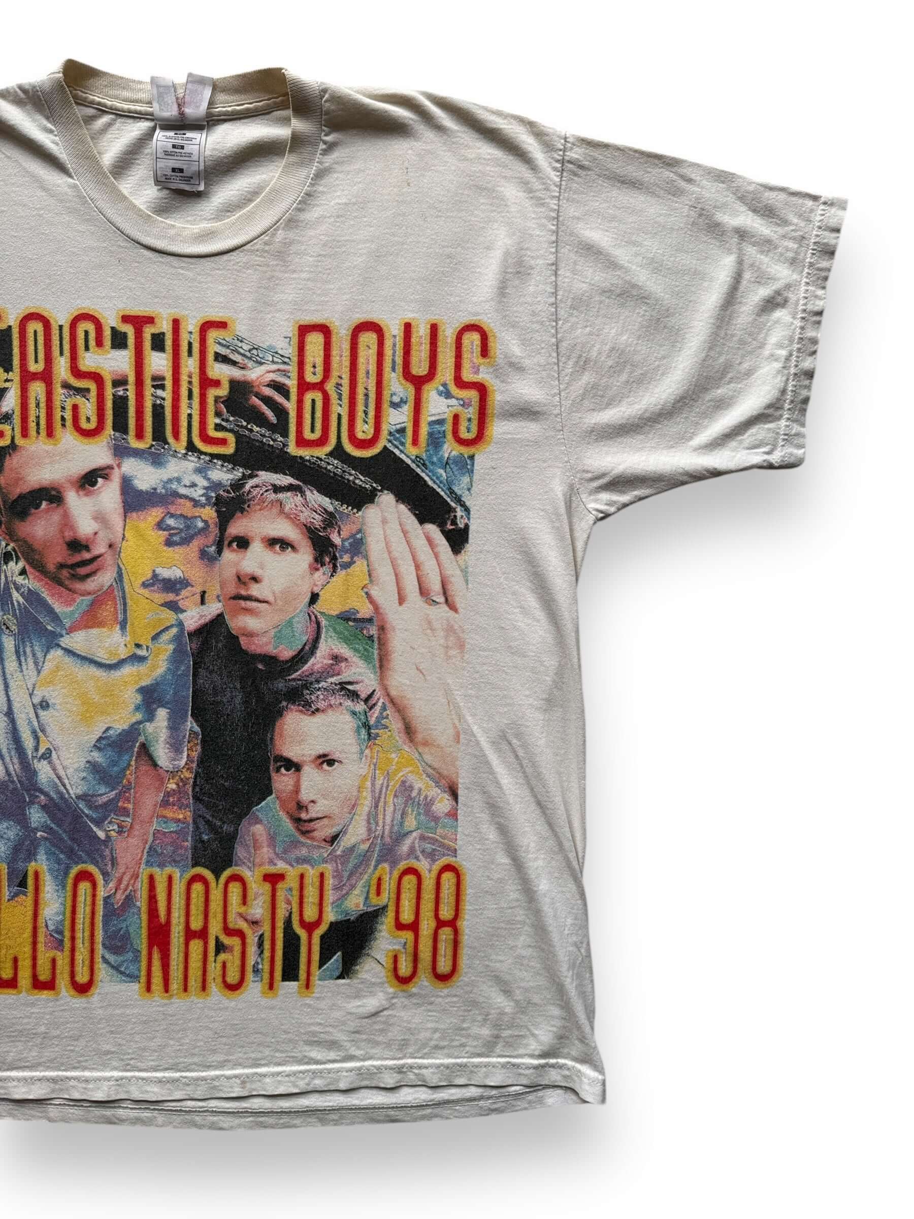 front left of Vintage 1998 Beastie Boys Hello Nasty Tour Tee SZ XL