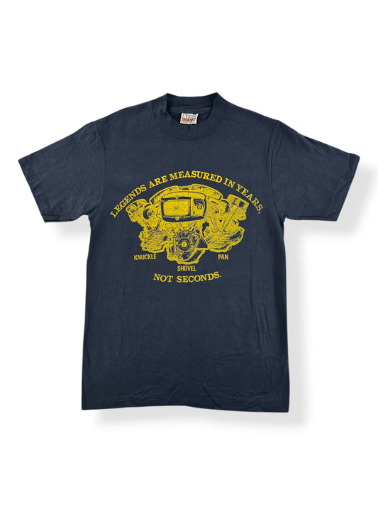 Front of Vintage Harley Davidson Legends Tee Yellow SZ M (Fits S)