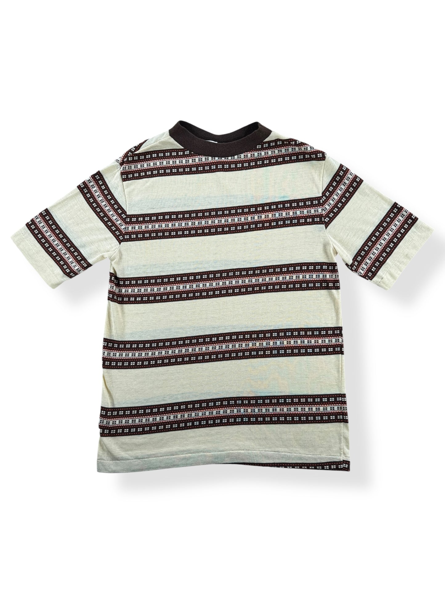 Front of Vintage 70s striped tee SZ M