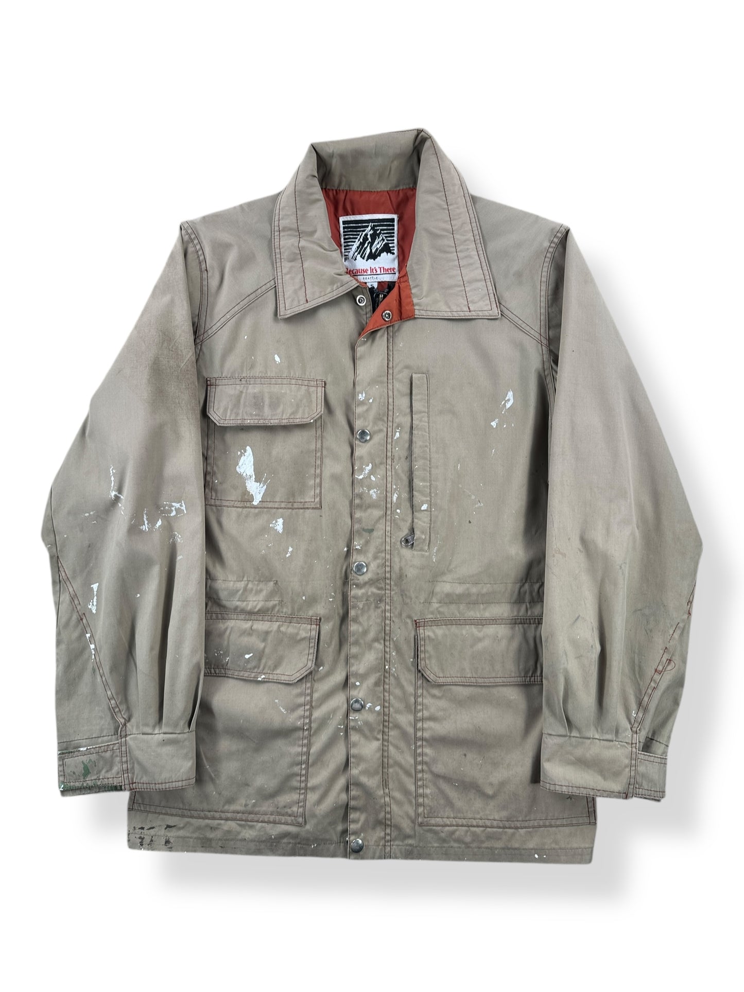 Front of Vintage Because It's There Painters Parka SZ S AS IS
