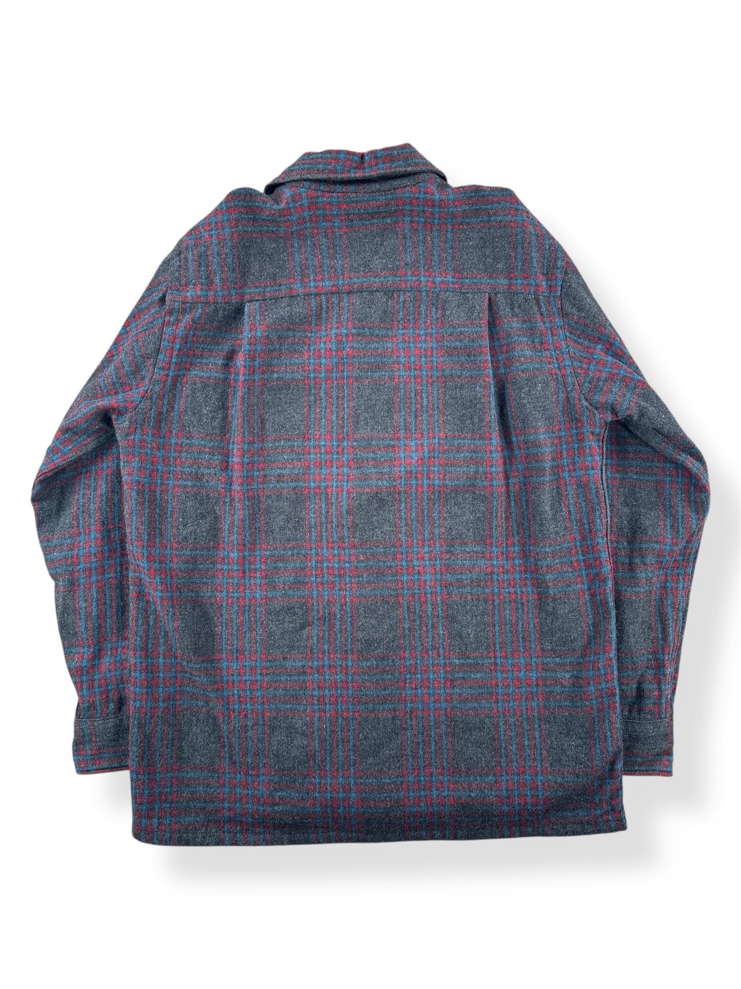 Back of Vintage Penney's Towncraft Wool Board Shirt SZ S