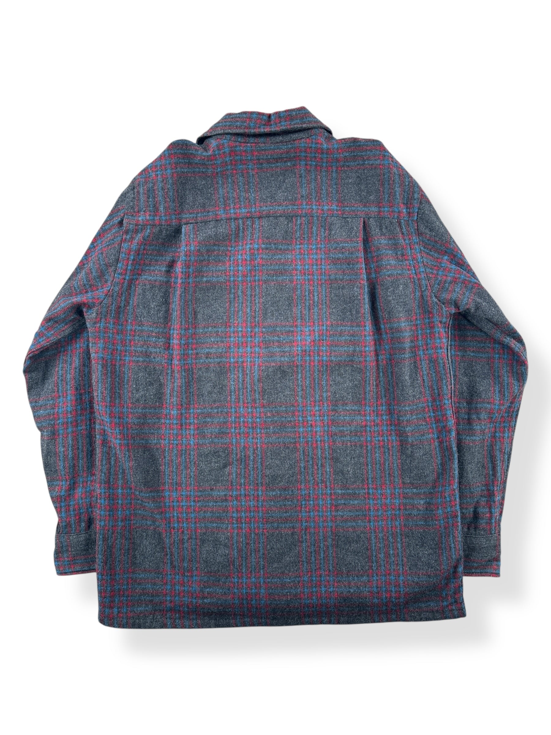 Back of Vintage Penney's Towncraft Wool Board Shirt SZ S