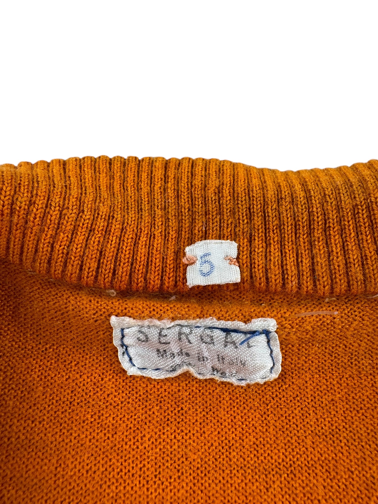 Label on Vintage 60s Bic Cycling Jersey SZ XS