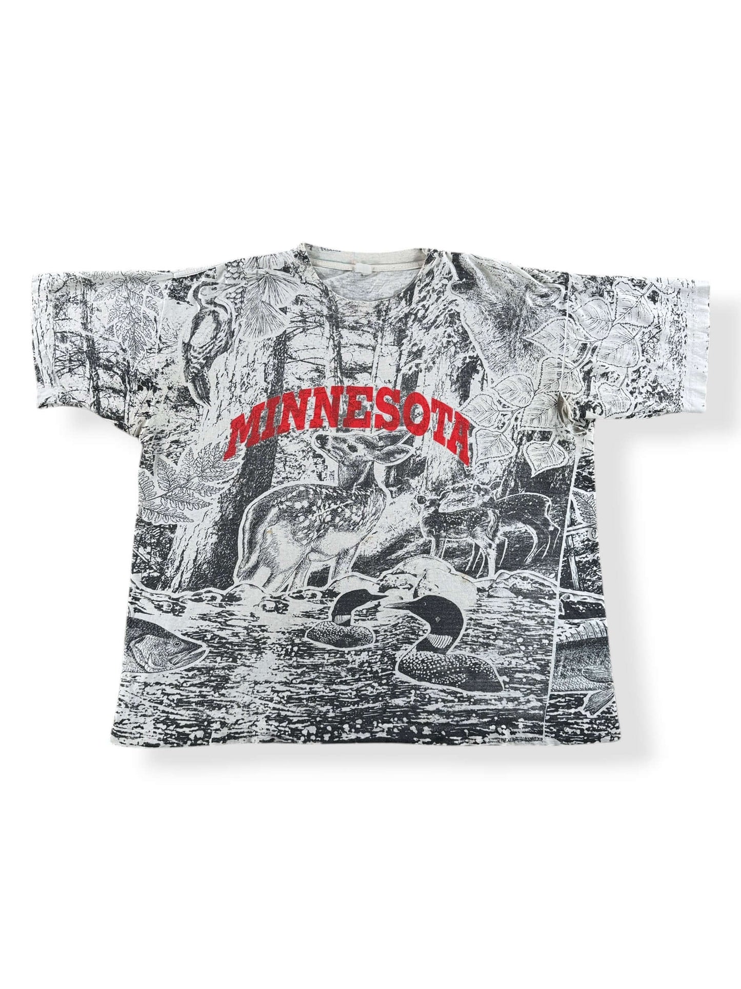 Front of Vintage Minnesota AOP Tee SZ XXL