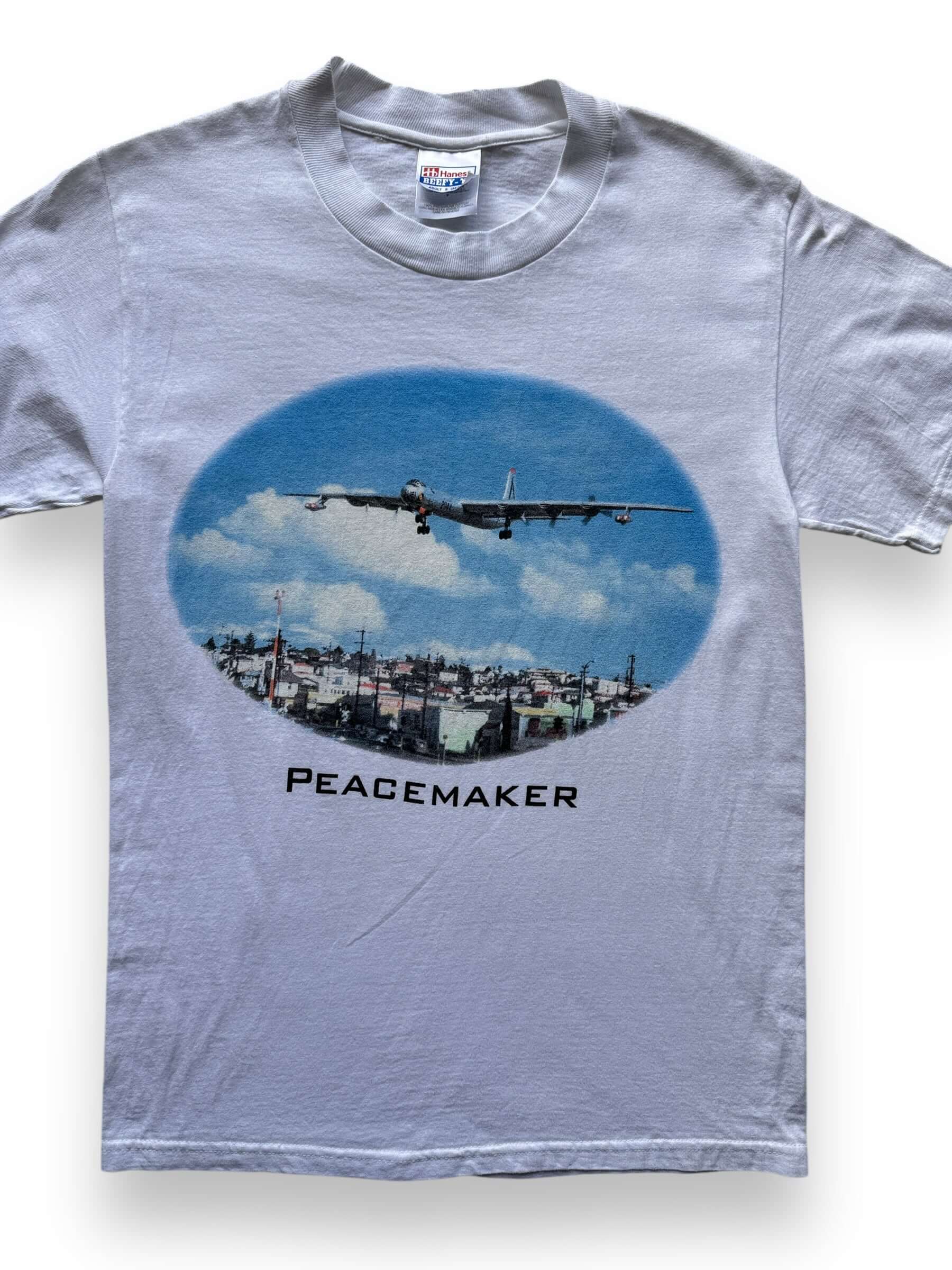 front close up of Vintage Peacemaker Tee SZ S