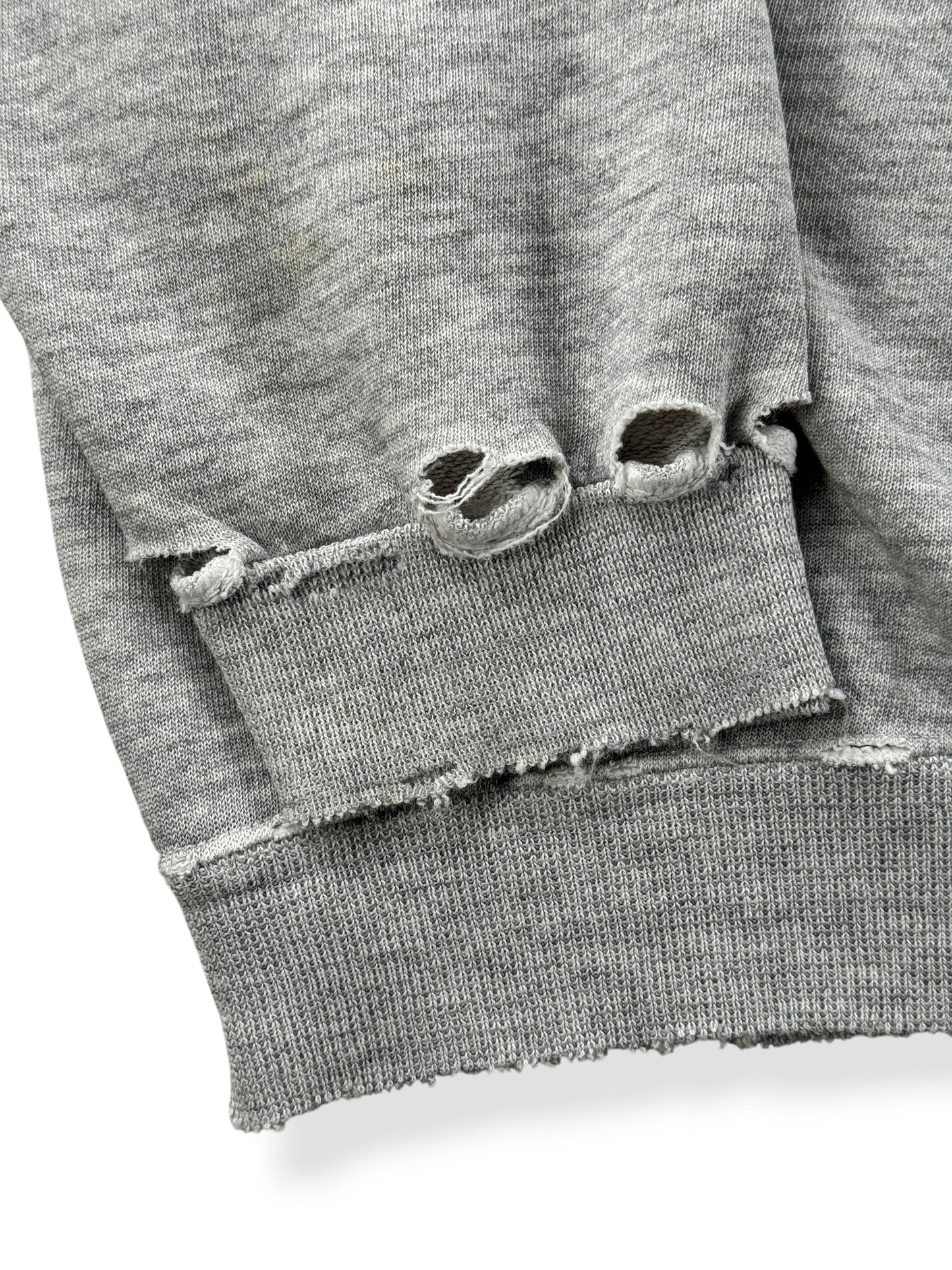 Damage on cuff of Vintage Alaska Fish Thrashed Crewneck SZ XXL (Fits XL)