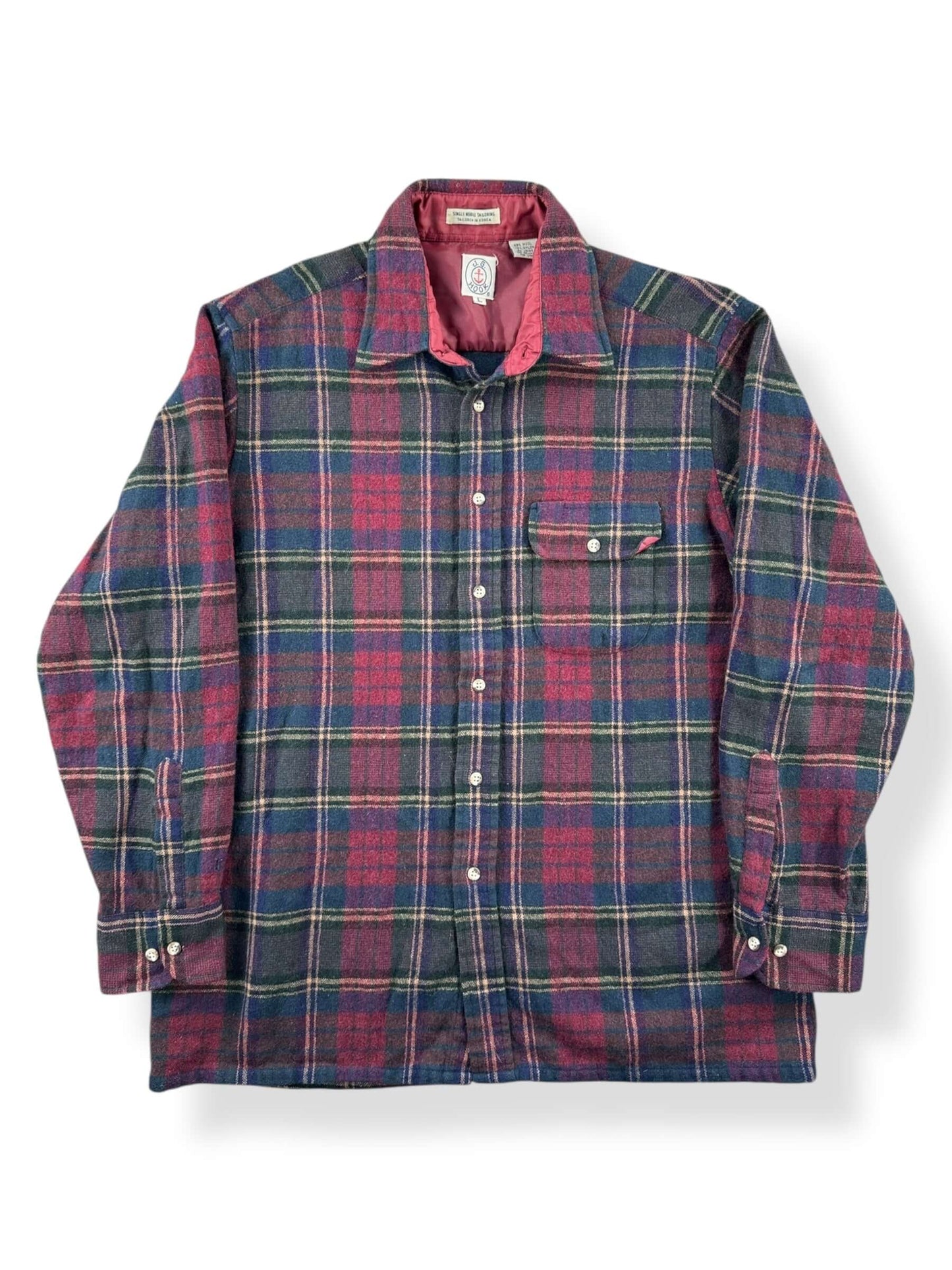 Front of Vintage JG Hook Wool Flannel SZ L