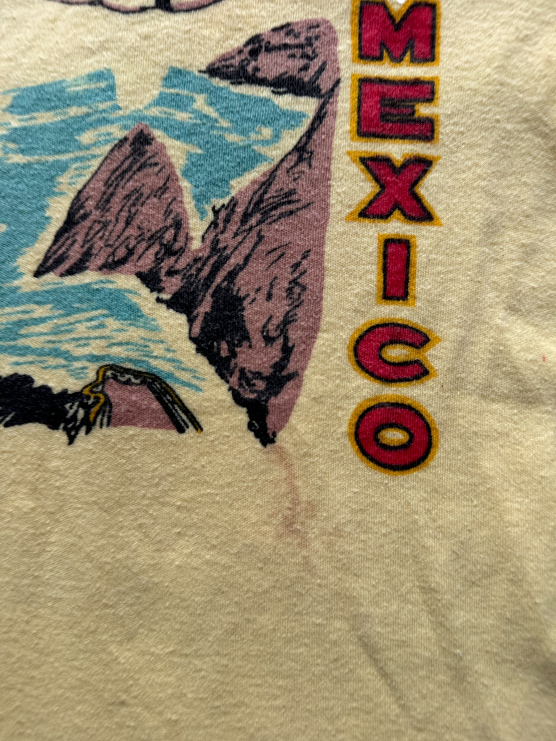 small stain on front of Vintage 60's Acapulco Mexico Tourist Tee SZ XS