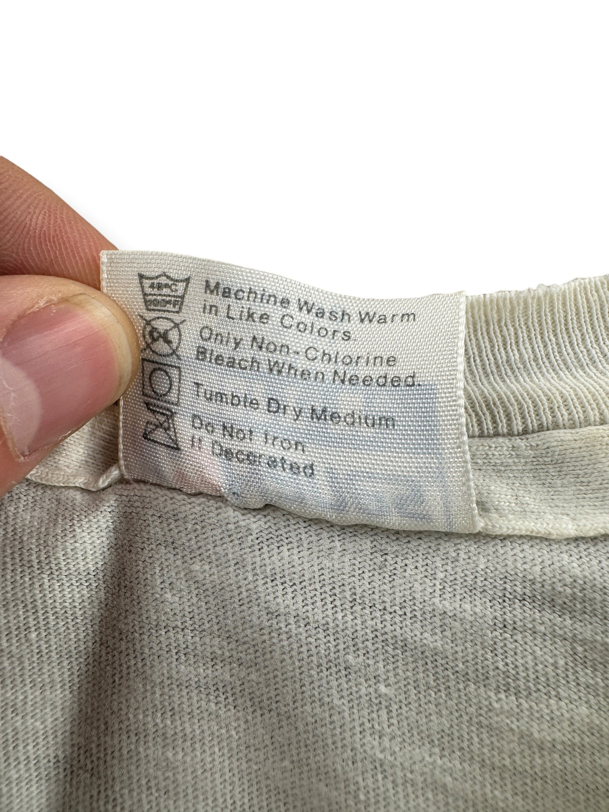 Back of tag on Vintage Trucking Pocket Tee SZ M
