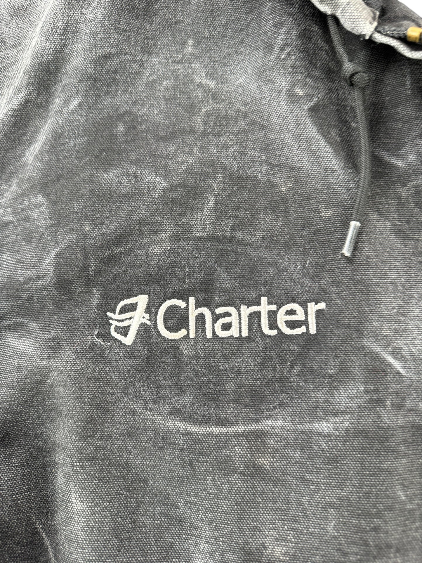 Embroidery on Vintage Carhartt Hooded Jacket SZ XXL