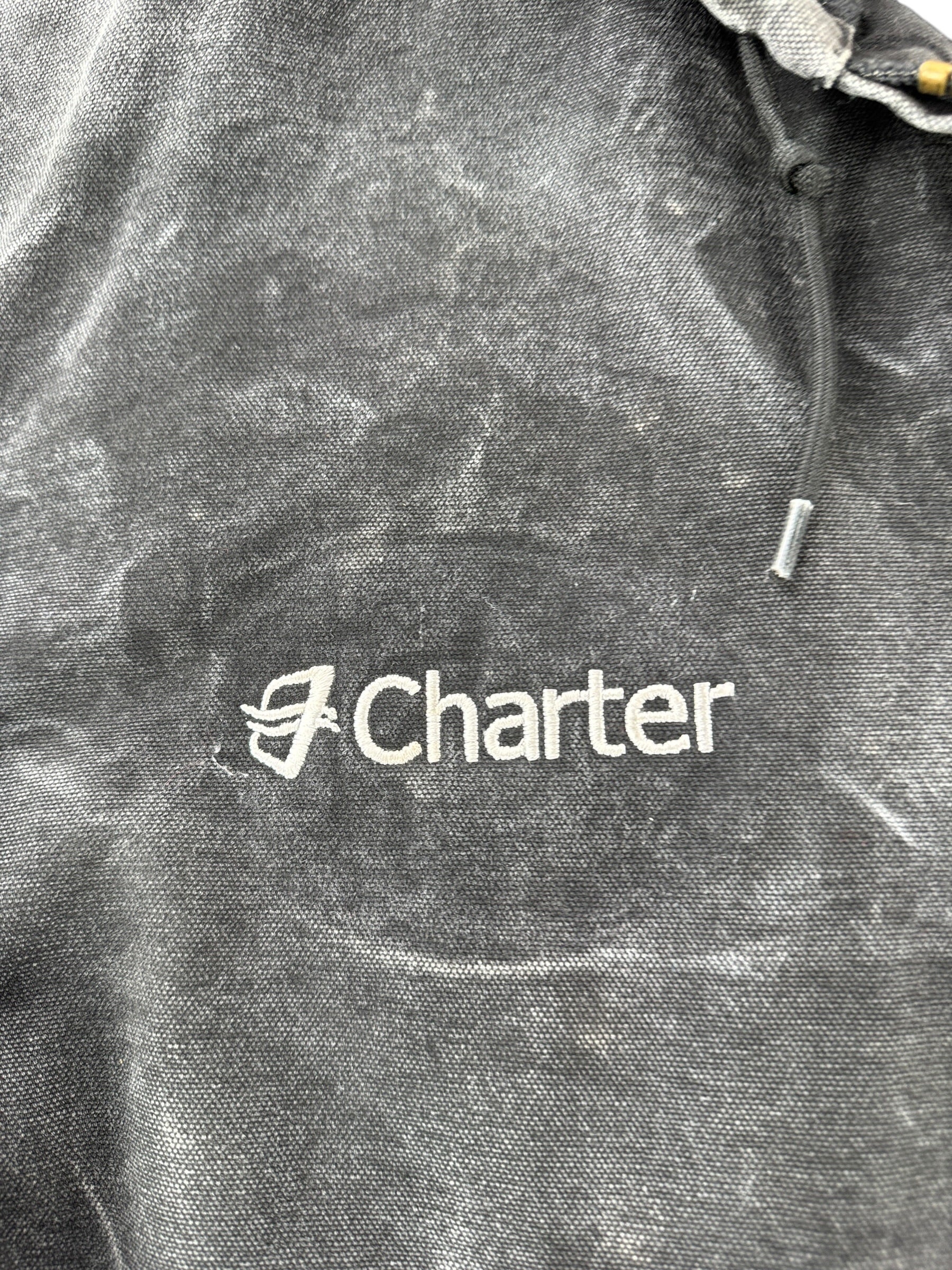 Embroidery on Vintage Carhartt Hooded Jacket SZ XXL