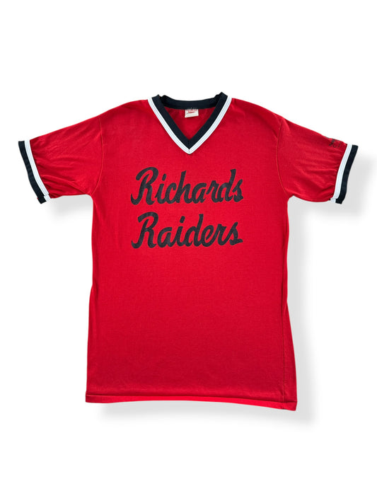 Front of Vintage Richard's Raiders Jersey Tee SZ L (Fits S)
