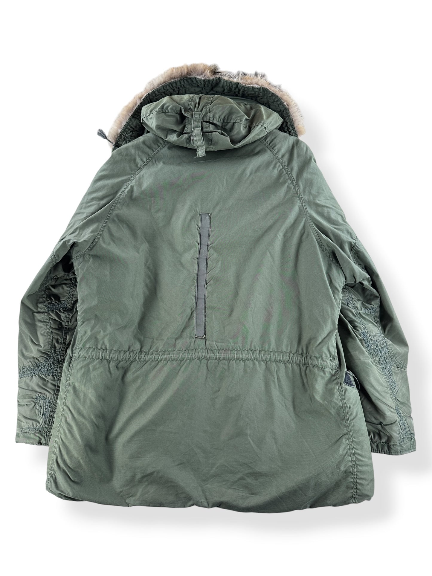 Back of Vintage Repaired N-3B Parka SZ L