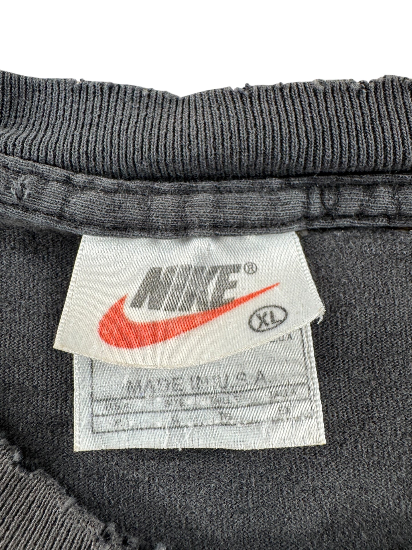 Tag on Vintage Thrashed and Faded Nike Tee SZ XL