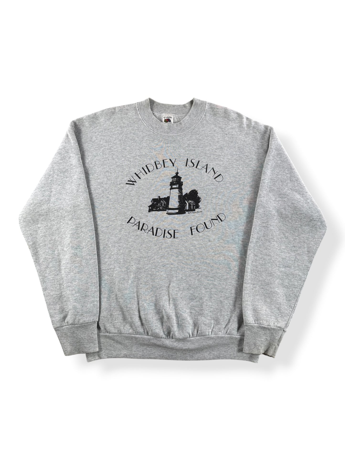 Front of Vintage 80s Whidbey Island Crewneck SZ L (Fits M)