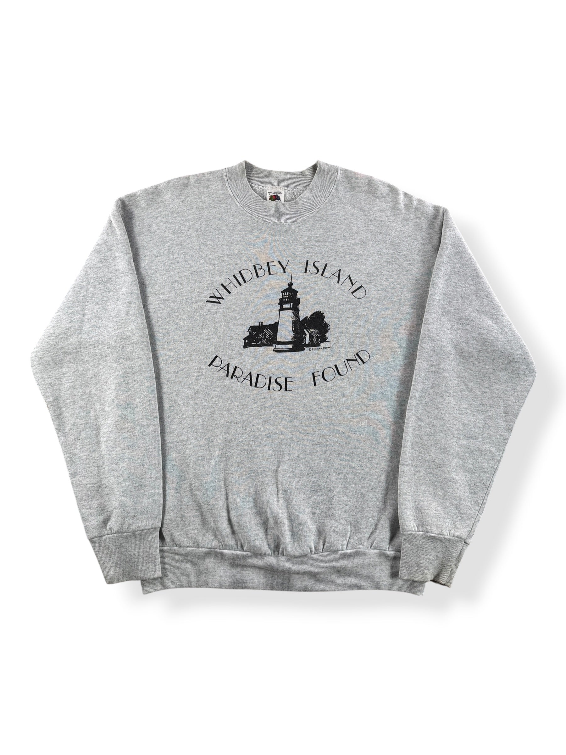 Front of Vintage 80s Whidbey Island Crewneck SZ L (Fits M)