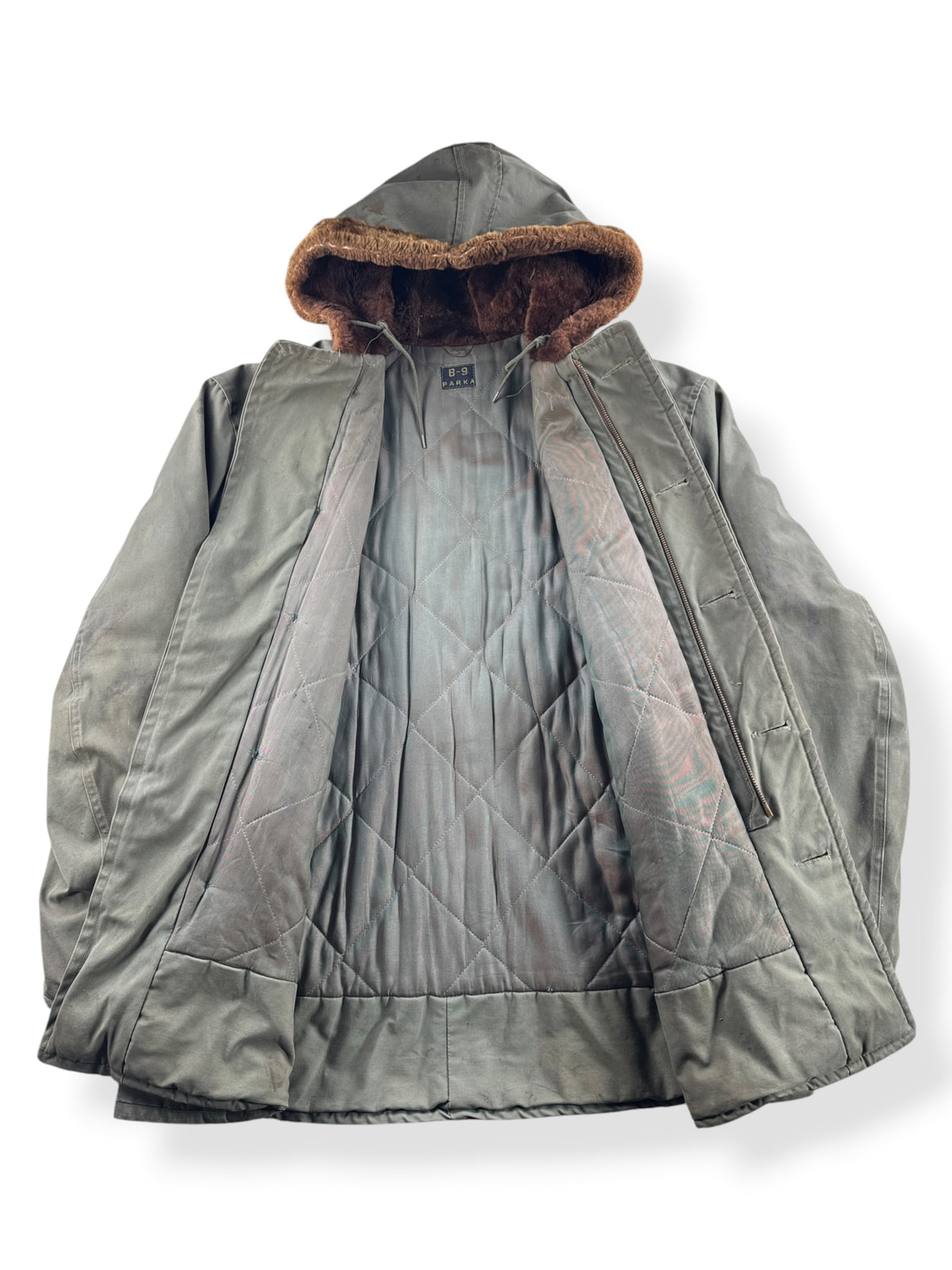 Inside of Vintage B-9 Civilian Parka SZ XL