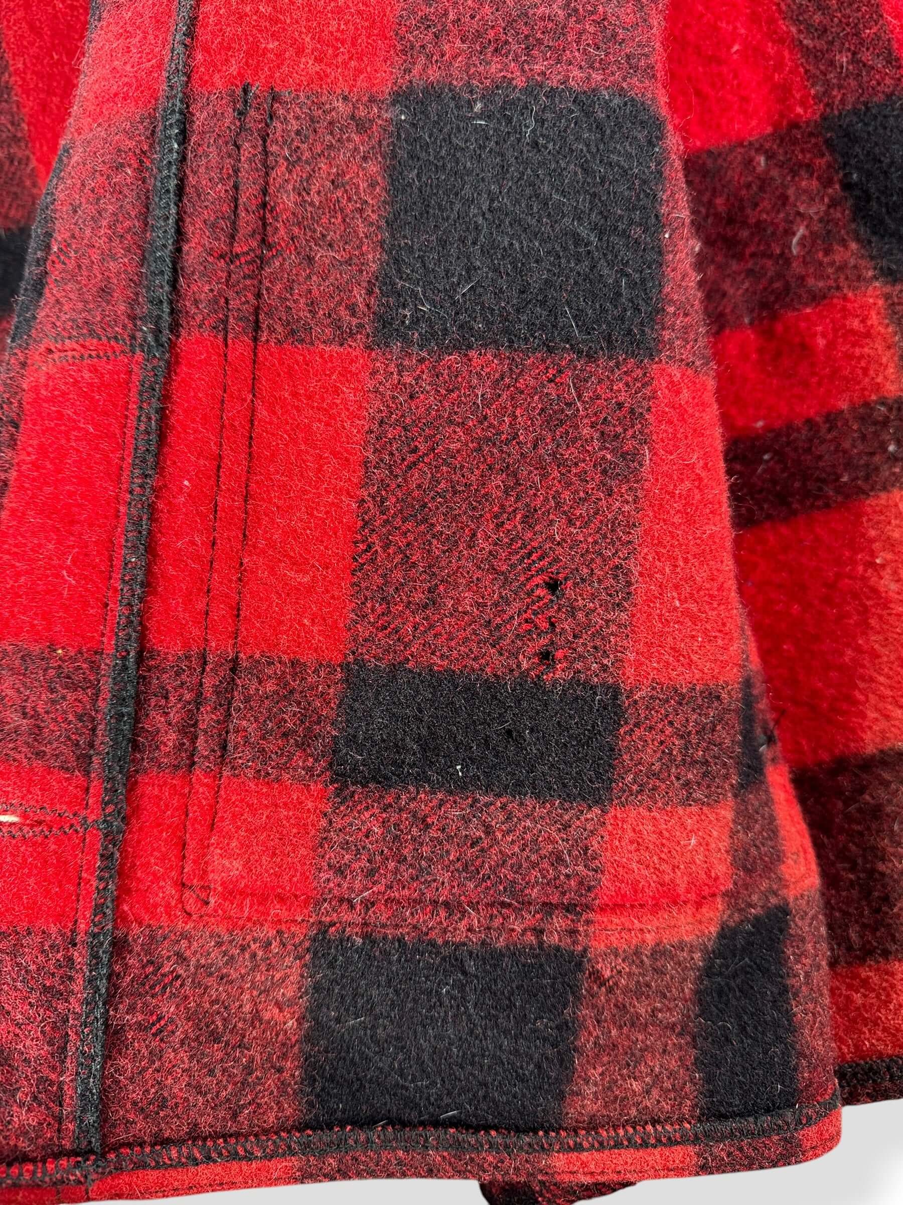 Hole on Inside of Vintage 80s Womens Filson Mackinaw Jacket SZ 16 - AS IS