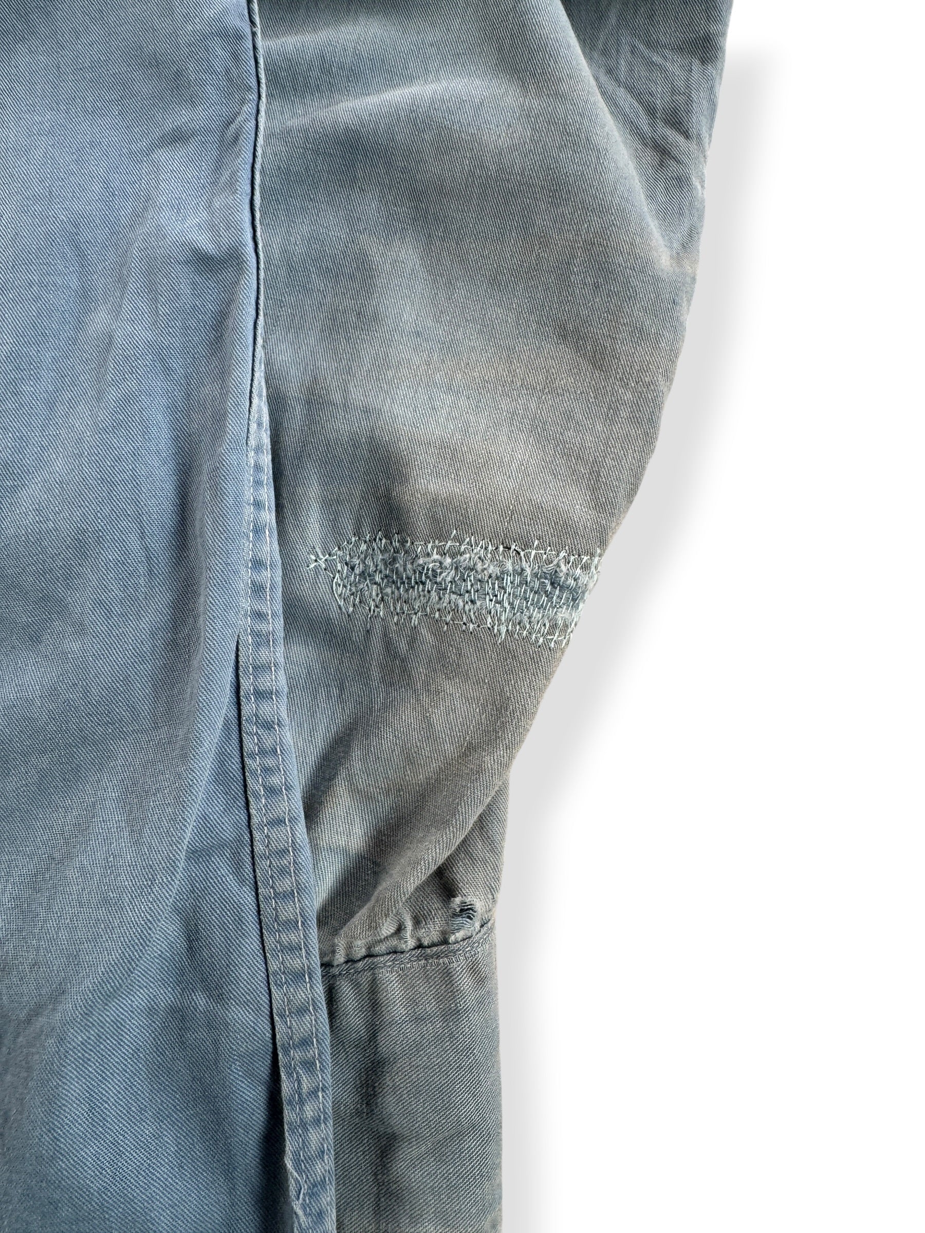Repair on Vintage 40s Super Pioneer Work Shirt SZ XL