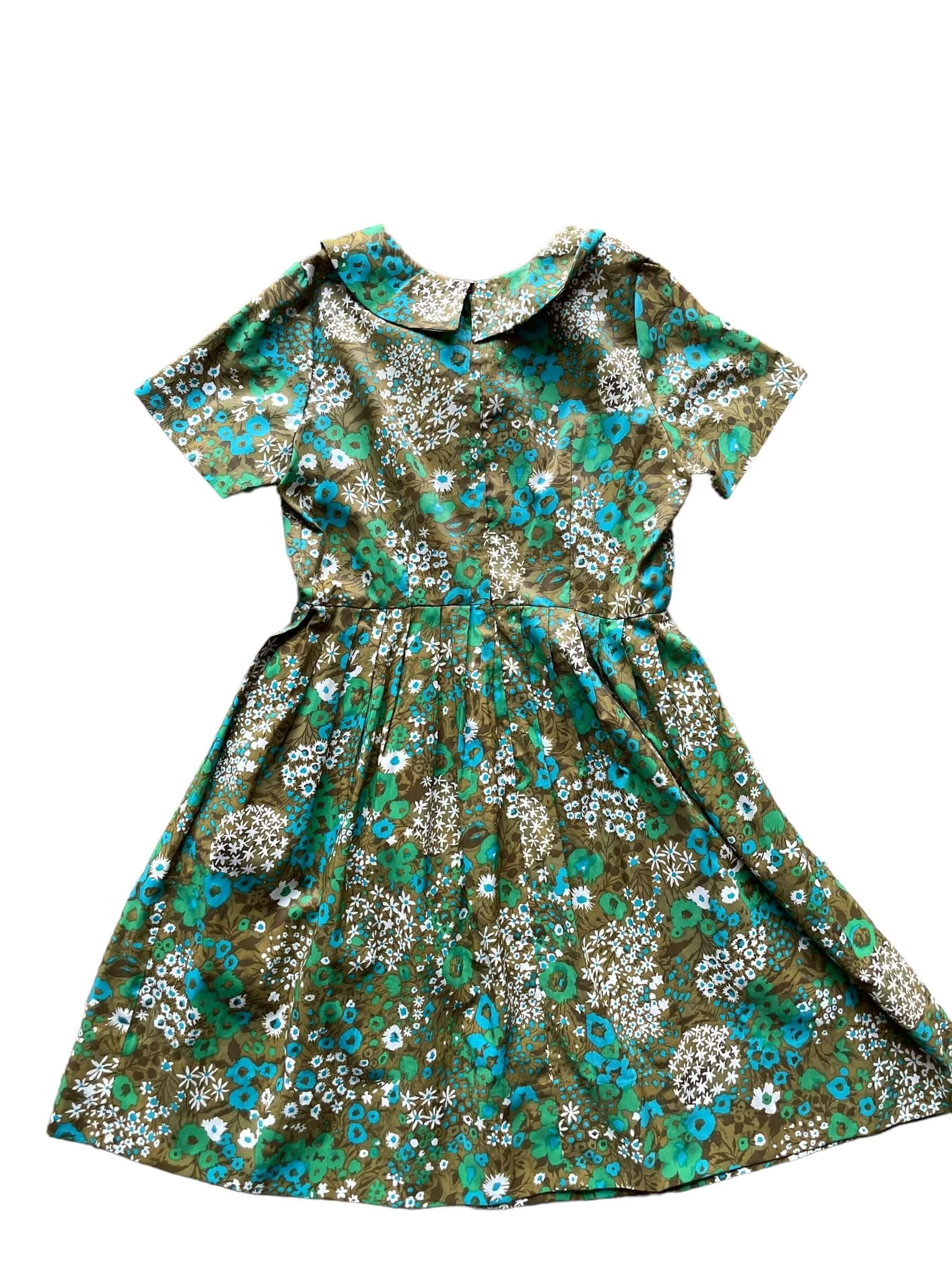 1960s Green Floral Babydoll Dress L The Barn Owl Vintage Goods 1960s Green Floral Babydoll Dress L The Barn Owl Vintage Goods