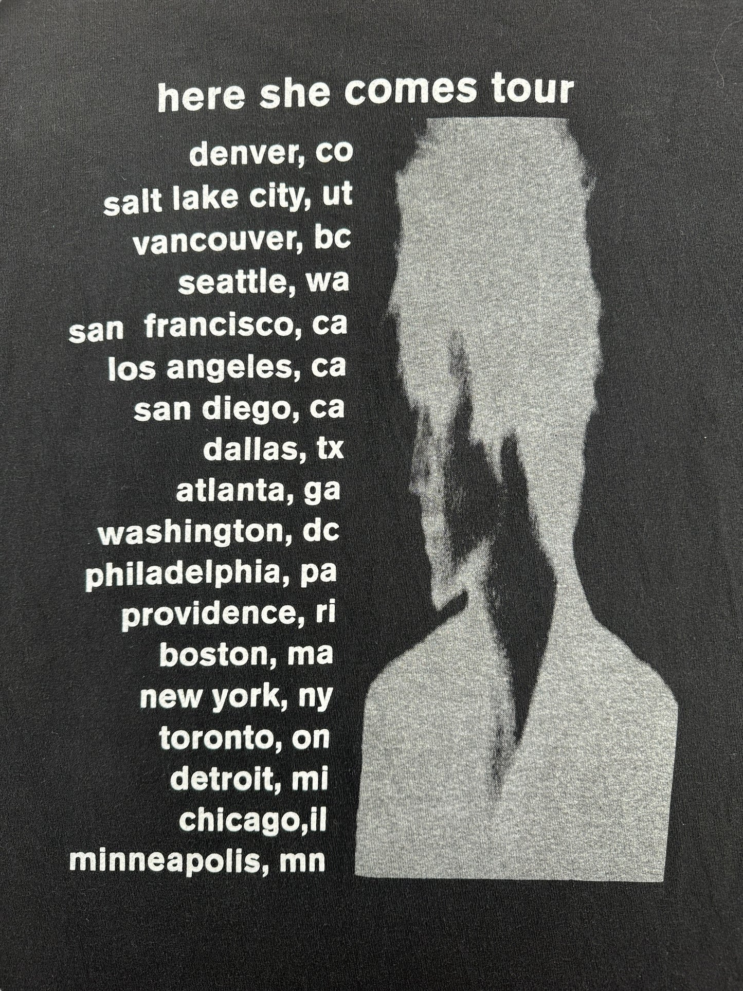 Back Graphic of Vintage Daniel Ash Here She Comes Brockum Tour Tee SZ XL