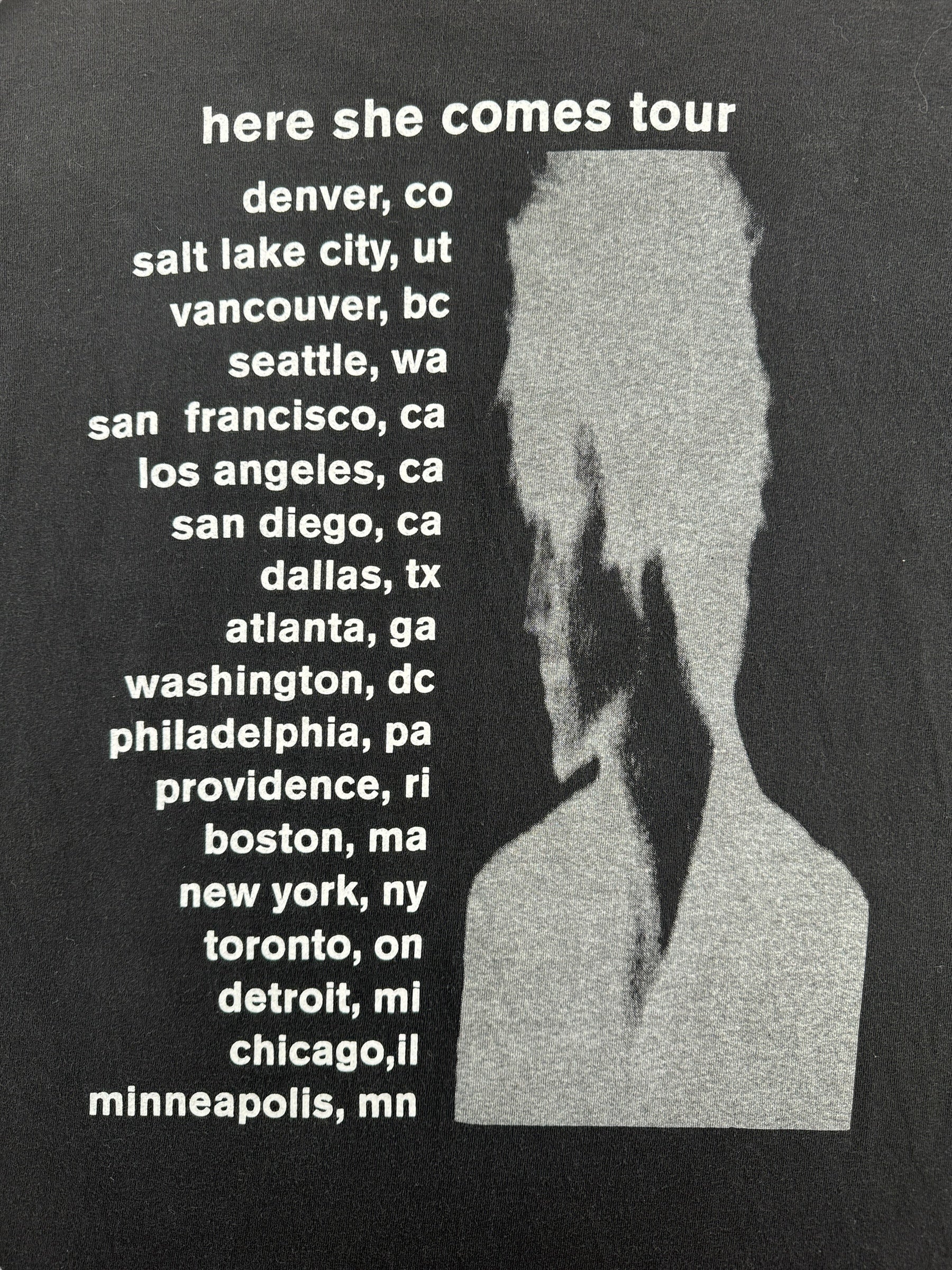 Back Graphic of Vintage Daniel Ash Here She Comes Brockum Tour Tee SZ XL